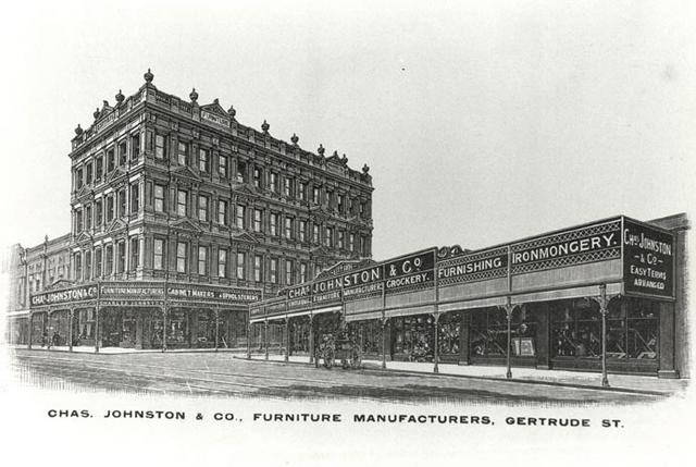 Chas. Johnston & Co., Furniture Manufacturers, Gertrude Street , Fitzroy.
