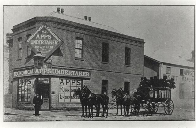 W.G. Apps Undertaker, Moor Street , Fitzroy.