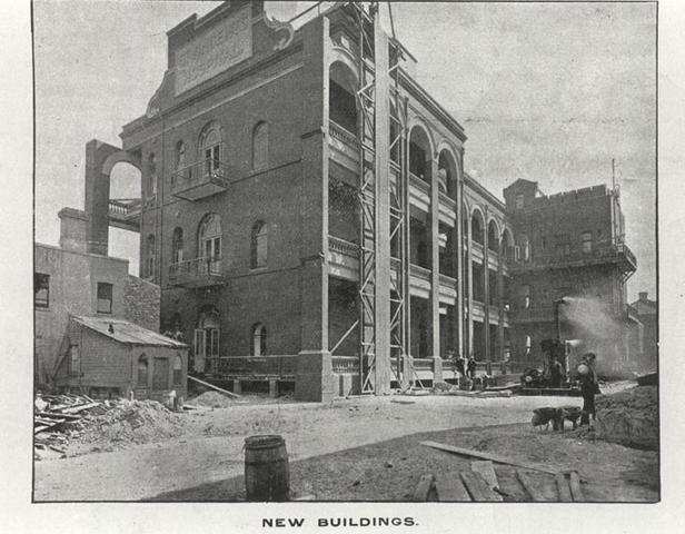 New buildings at St. Vincent's Hospital, Fitzroy