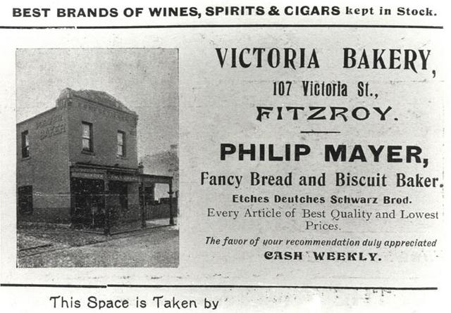 Victoria Bakery, 107 Victoria Street, Fitzroy.