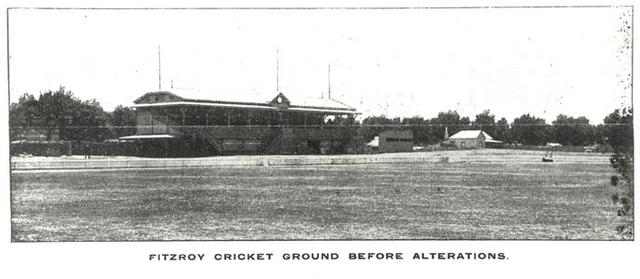 Fitzroy Cricket Ground before alterations.