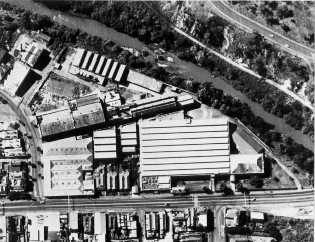 Aerial view of Yarra Falls