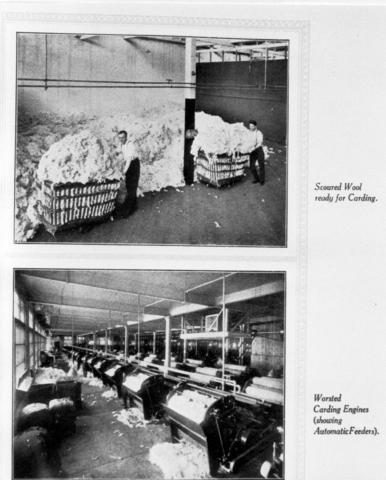 Carding wool at Yarra Falls