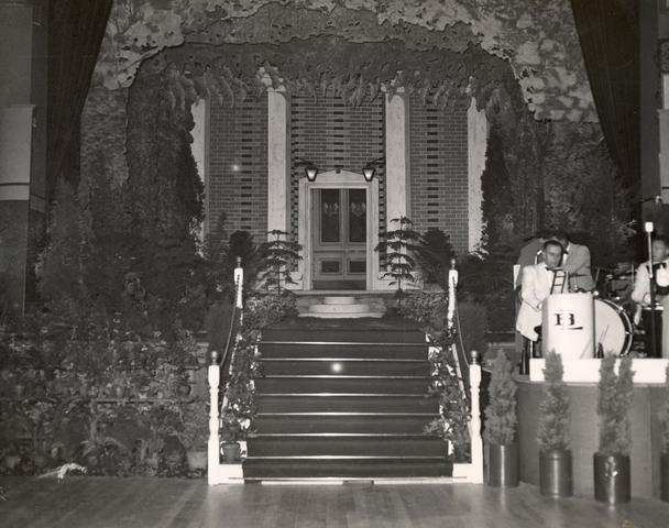 Stage setting for Mayoral Ball