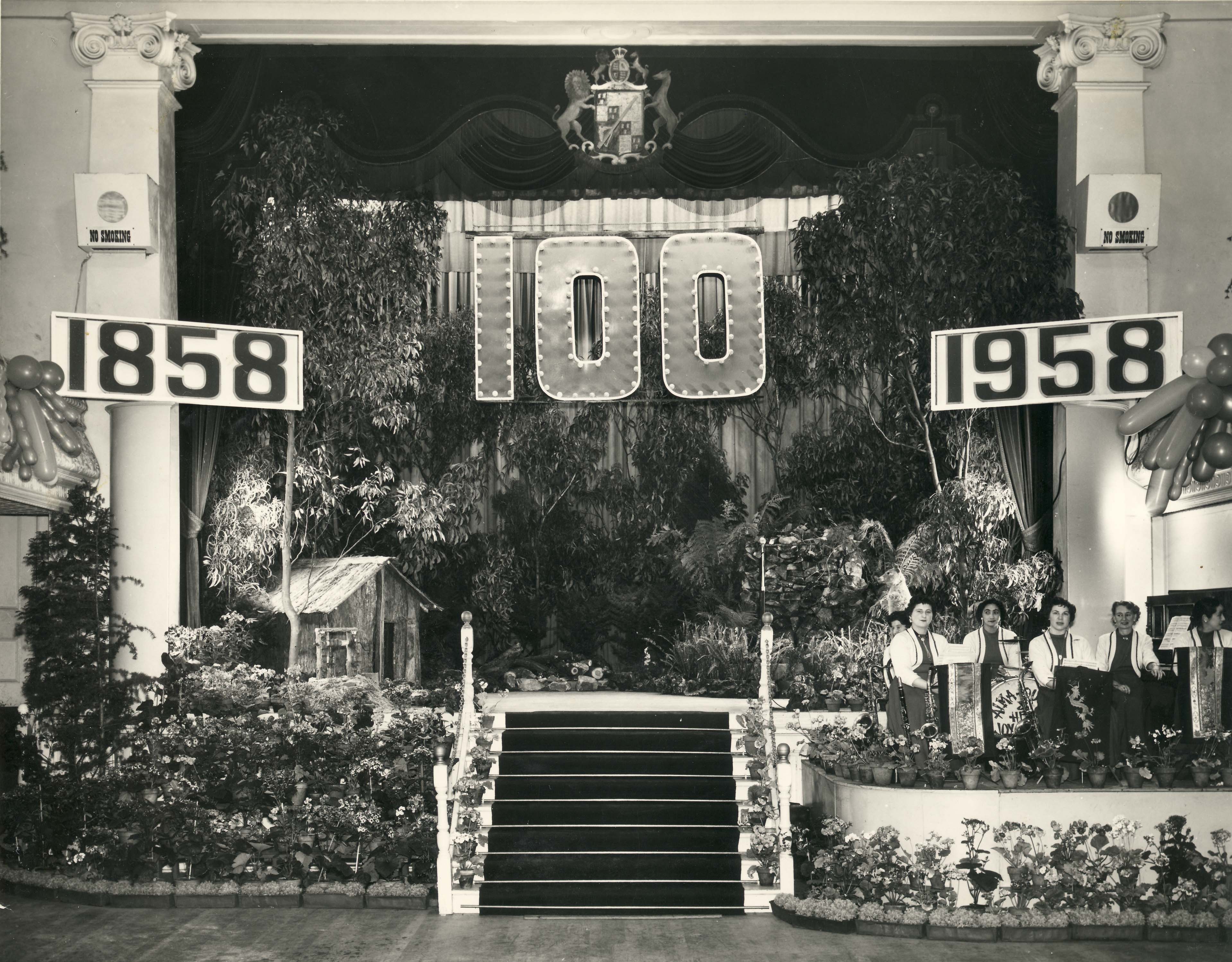 Stage setting for Mayoral Ball