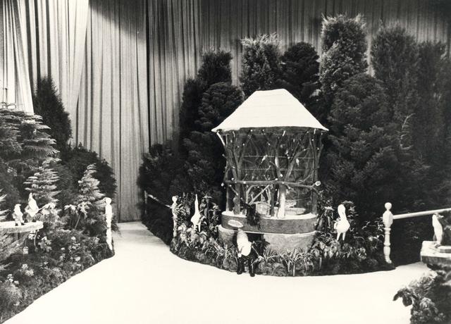 Stage decorations for the Mayoral Ball