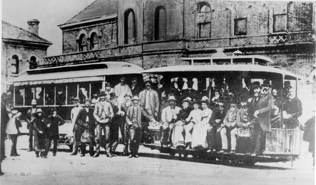 First cable tram in Melbourne