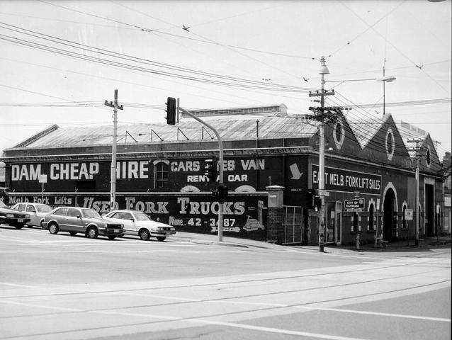 Cable tram engine house, Bridge Rd, at Hoddle St