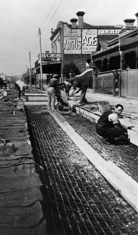 Brunswick Street road construction 