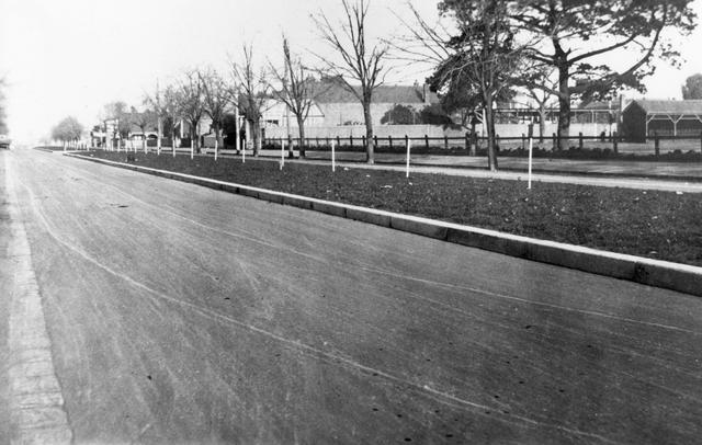 Michael Street, North Fitzroy, road construction 