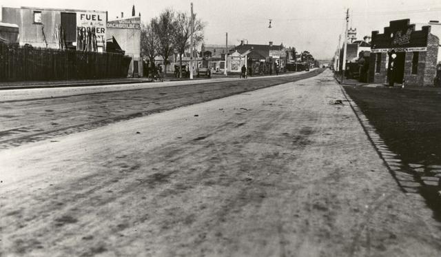 St Georges Road, road construction 