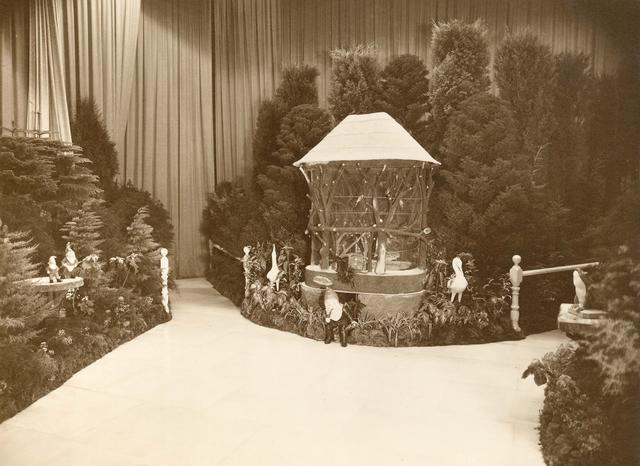 Stage decorations for the Mayoral Ball