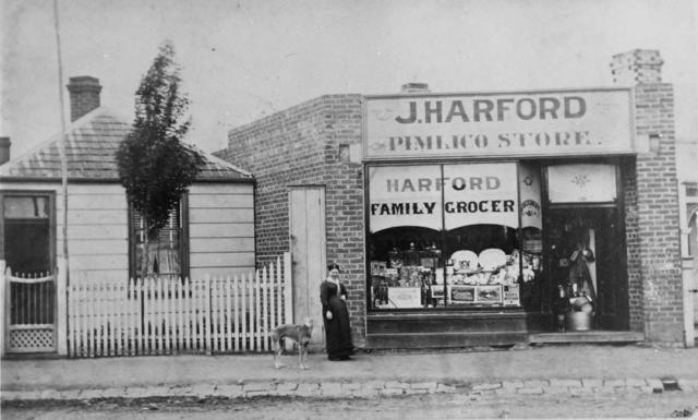 J. Harford's Pimlico Store, corner St.George's Road and Tranmere Street, North Fitzroy.