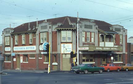 Royal Derby Hotel, corner Alexander Parade and Brunswick Street, Fitzroy