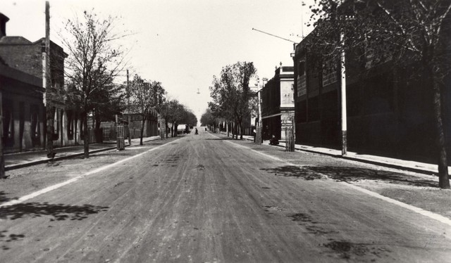 Napier Street, road construction
