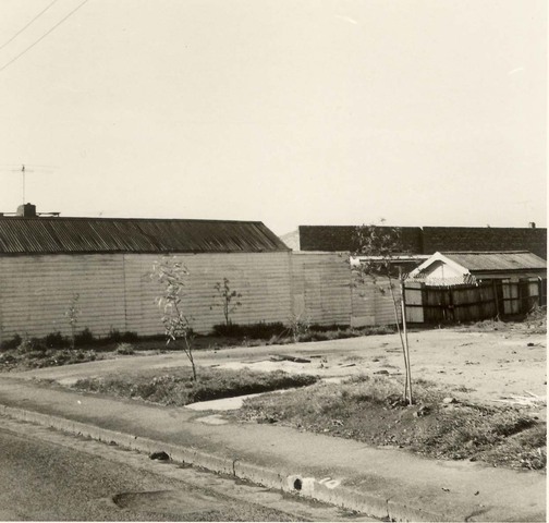 10 Watkins Street, North Fitzroy, demolition site with planted trees
