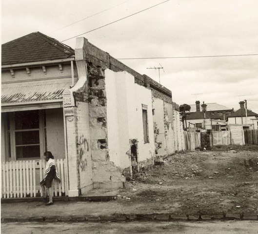14, Annand Street, Demolition site, North Fitzroy +girl