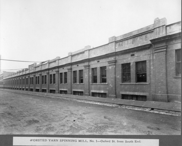 Worsted Yarn Spinning Mill, No. 1 - Oxford St. from South End 