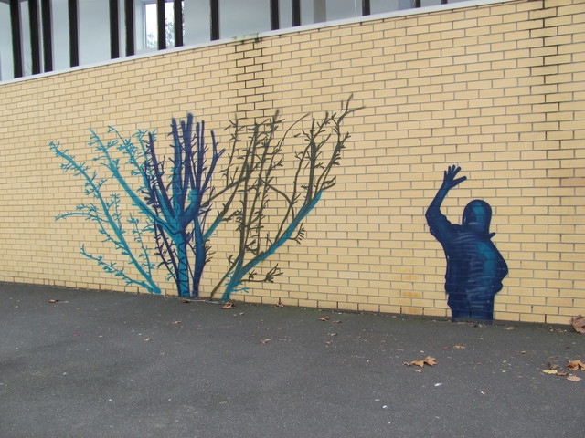 Graffiti on Carlton Library wall