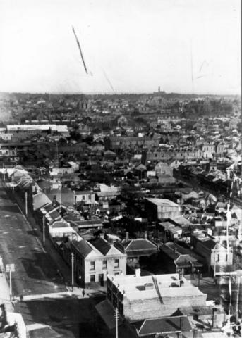 View of Collingwood looking southwest from the town hall
