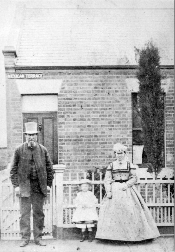 Family outside Mexican Terrace