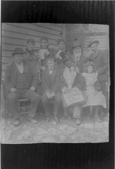 Family group in back yard