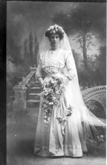 Wedding photo of Harriet Perrin