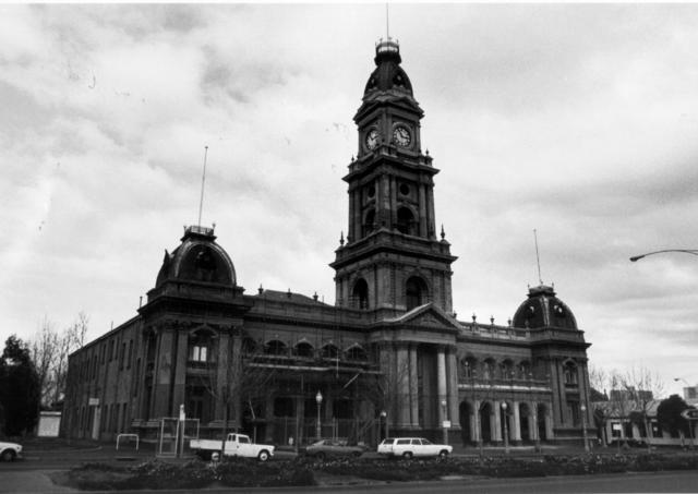 The Town Hall during restoration
