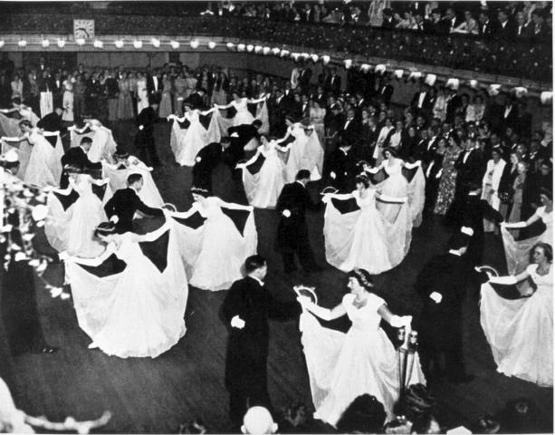 A ball at the Collingwood Town Hall