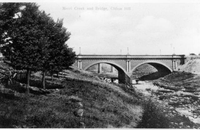 Merri Creek and Bridge post card