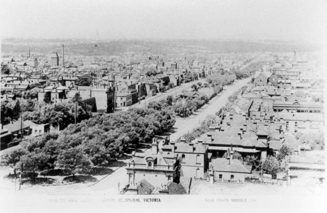 Birds-eye view of Victoria Parade