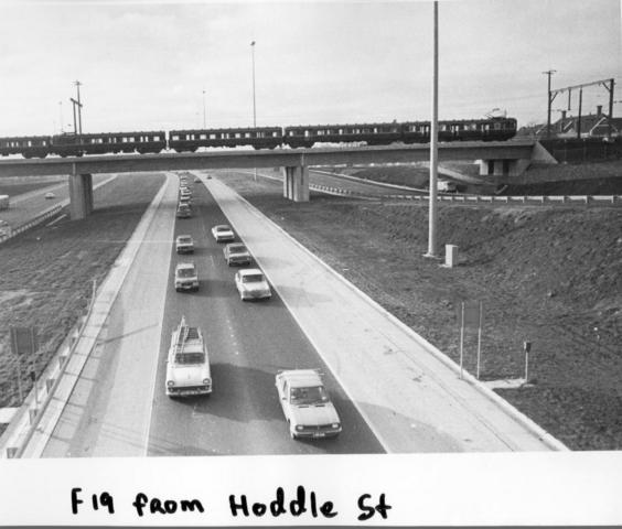 The F19 freeway from Hoddle Street