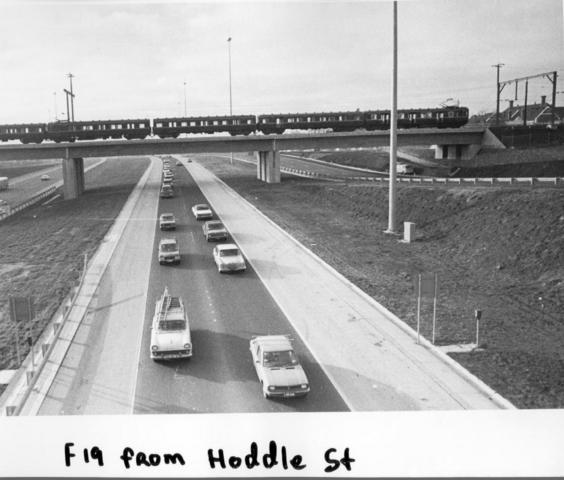 The F19 freeway from Hoddle Street