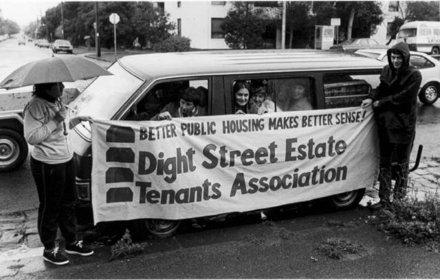 Dight Street Estate protest