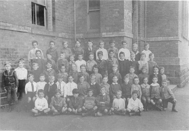 Second grade boys at Gold Street Primary School