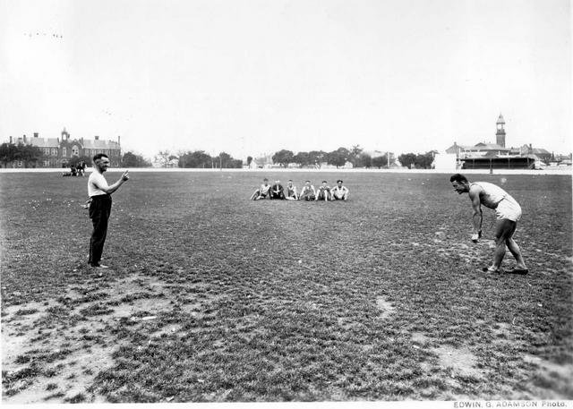 Jim Banner training on City Reserve (Richmond)