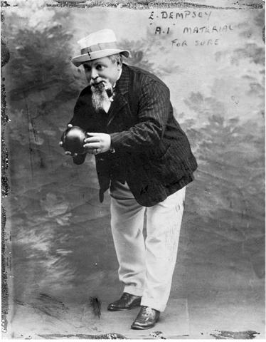 Man at bowls, Richmond
