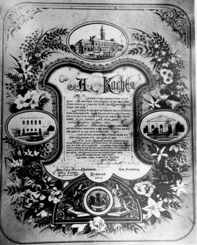 Certificate of appreciation to J.A. Koch, Councillor.