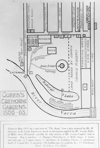 Cremorne Gardens plan