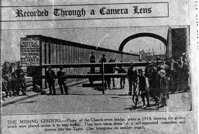 The missing girders [Church Street Bridge]