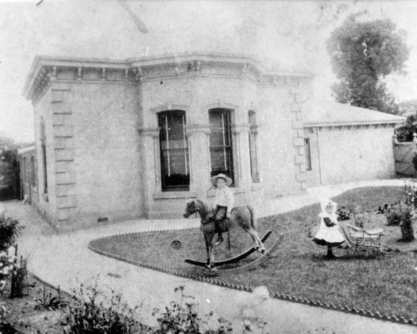 Children playing in the garden of Melahide, Waltham Street