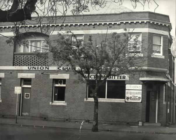 Union Club Hotel, corner Webb and Gore Streets, Fitzroy.