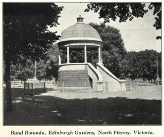 Band rotunda, Edinburgh Gardens, North Fitzroy.