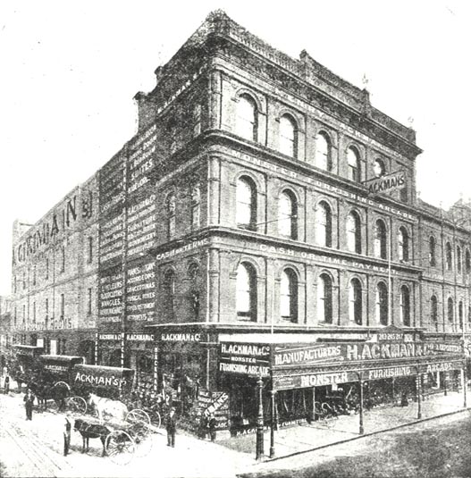 H. Ackman and Company, Monster Furnishing Arcade, 243-247 Smith Street, Fitzroy.