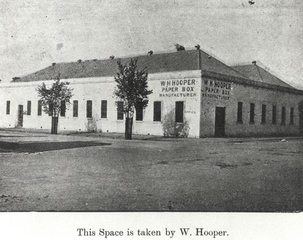W. Hooper, Paper Box, Manufacturers 