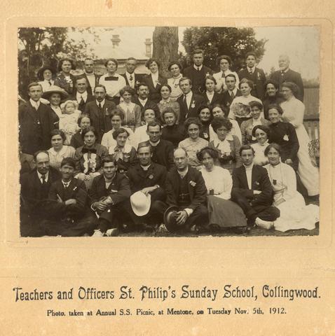 Teachers and officers of St Philip's Sunday School