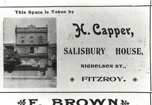 'Salisbury House', Nicholson Street, Fitzroy.