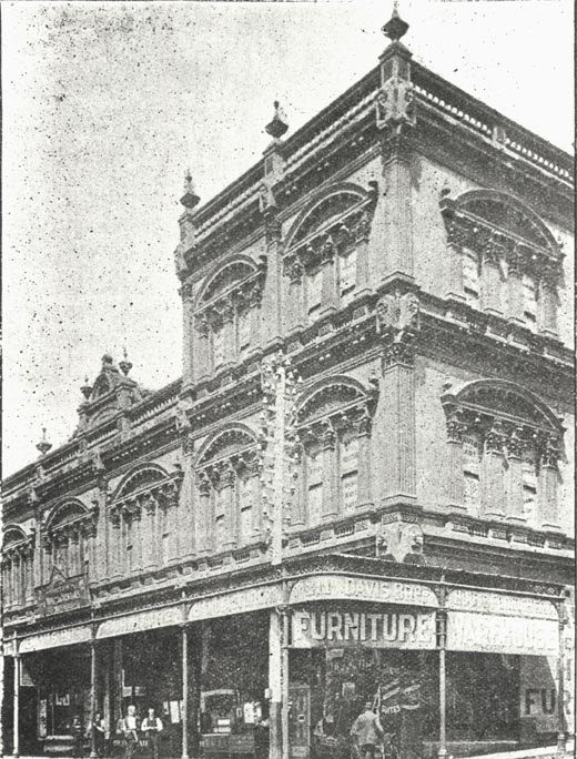 Messrs. Davis' Bros Furniture Warehouse, corner Condell and Smith Streets, Fitzroy.